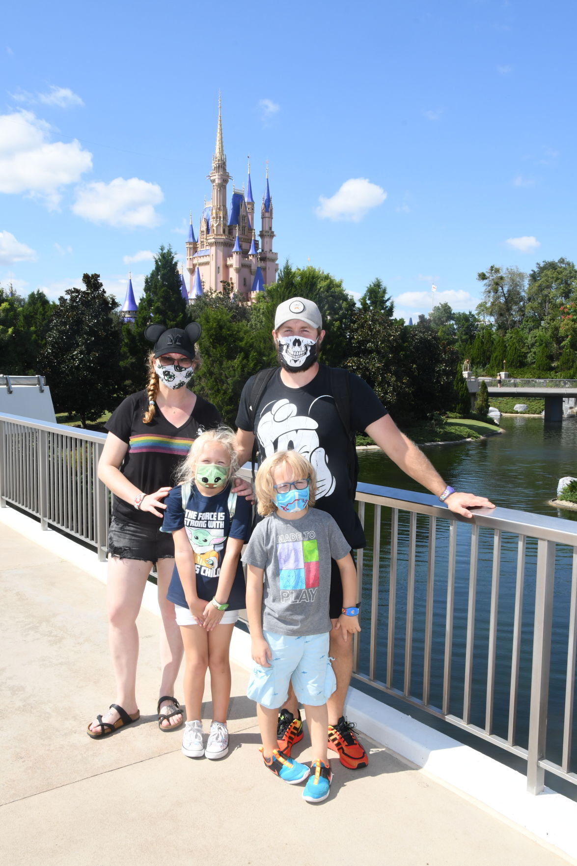 With a mask, just as magical